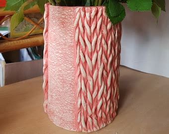 Ceramic Flower Vase - Etsy UK