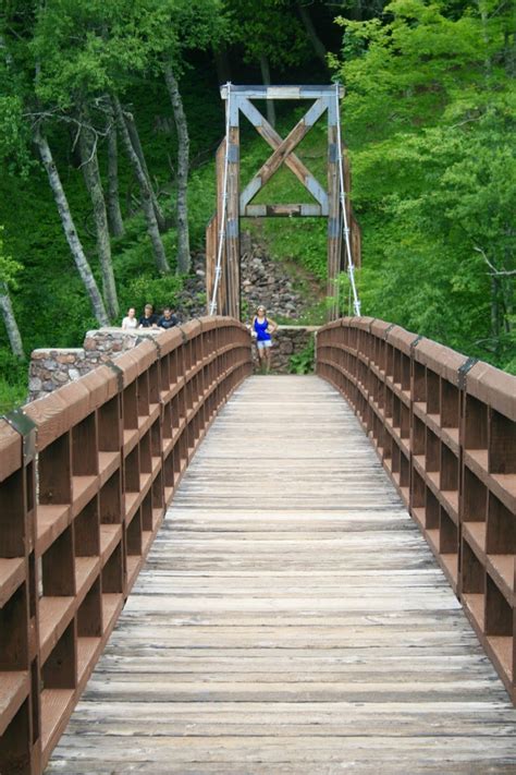 Suspension Bridge in Black River Harbor UP Michigan | Best photo ...