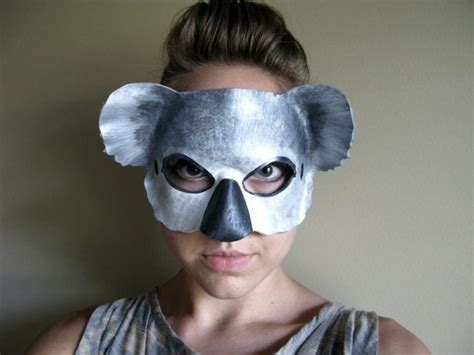 Koala Bear Leather Mask Adult or Child Sizes Animal | Etsy