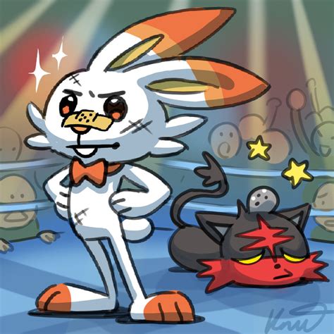 Fanart: Scorbunny by kittyninjafish on DeviantArt