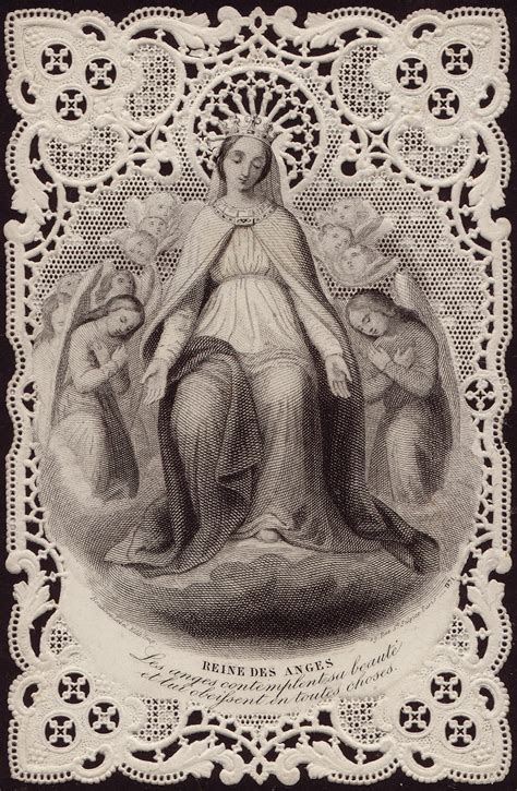 Holy Card Heaven: Mary, Queen of Angels, Feast Day August 2