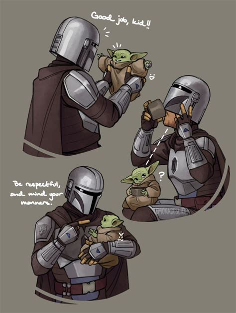 (6) the mandalorian art | Tumblr | Star wars drawings, Star wars comics, Star wars humor