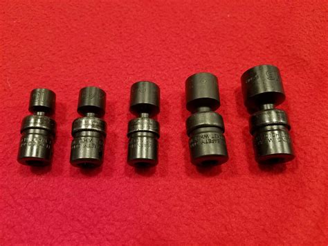 Snap-on 1/4 Dr Drive Swivel Impact Socket Set 6pt