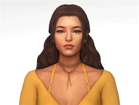 kya hair | dogsill on Patreon Sims 4 Cas, The Sims, Sims Cc, Pigtail Hairstyles, Down Hairstyles ...