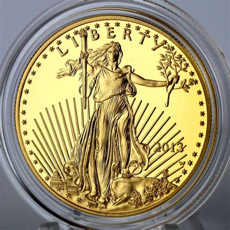 2013-W $50 Gold American Eagle 1 oz. Pure Gold Proof Coin, Mint ...