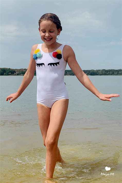 Unicorn swimsuit for girls summer pool party suit one piece | Etsy