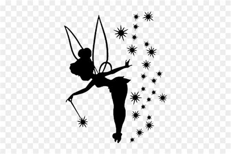 Tinkerbell Decal - Tinkerbell With Pixie Dust Silhouette - Free ...