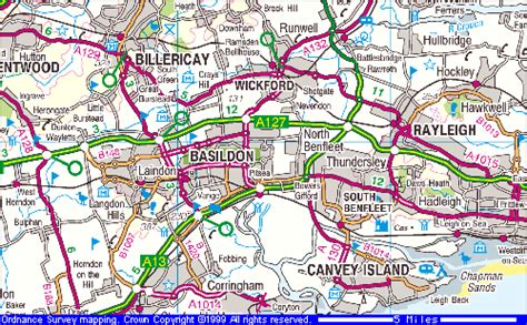 daysoff Guide to Basildon - Maps page