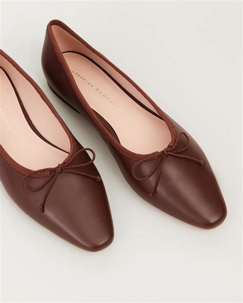 Loeffler Randall | Georgie Ballet Flat | Chocolate Brown | Flats | Shoes | Ballet flats, Blush ...