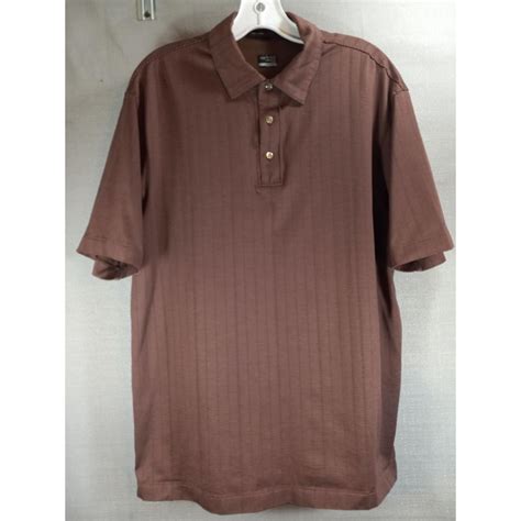 Nike Tiger Woods Collection Shirt Mens Medium Brown... - Depop