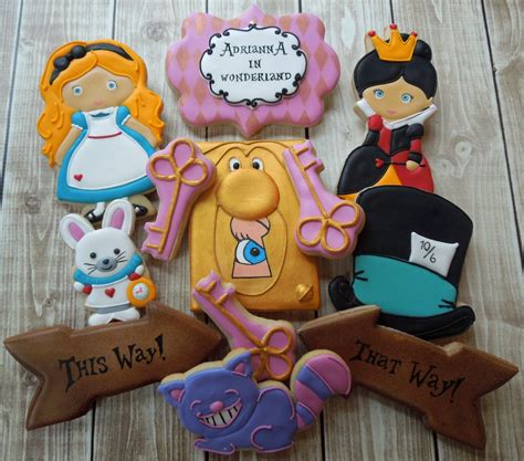 Alice in Wonderland Cookies Alice Cookies Alice in