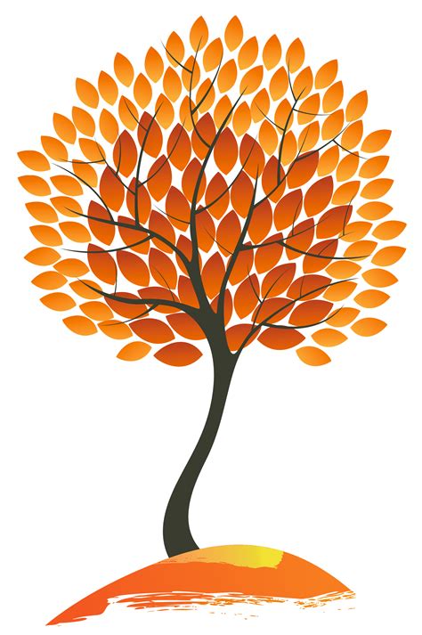 Tree In Fall Clip Art At Clker.com - Vector Clip Art Online, Royalty D73