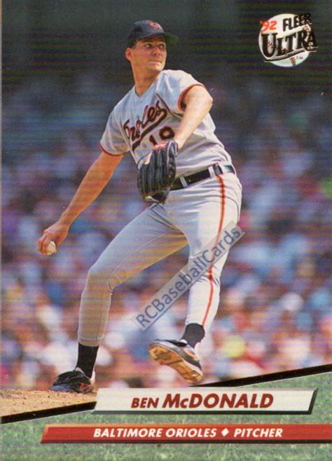 1992 Ben McDonald, Orioles, 1 Ultra #303, #B13577