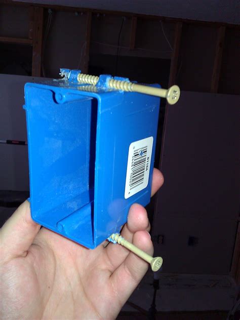 I modified a nail-in electrical box to use screws instead of nails. Is ...