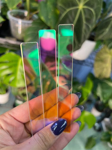 Iridescent Acrylic Plant Tags| Plant Labels | Plant Tags | Propagation Diaries