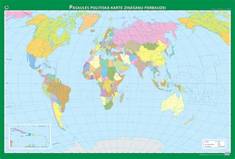 Maps - Wall maps - Pasaules politiskā un fizioģeogrāfiskā karte ...