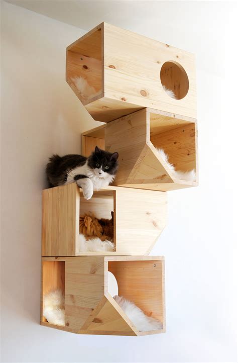 Wooden Modular Cat House