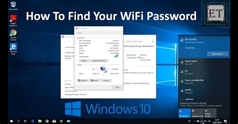 How to get wifi password win 10