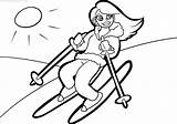 Skiing Coloring Pages & Books  100% FREE And Printable sketch template
