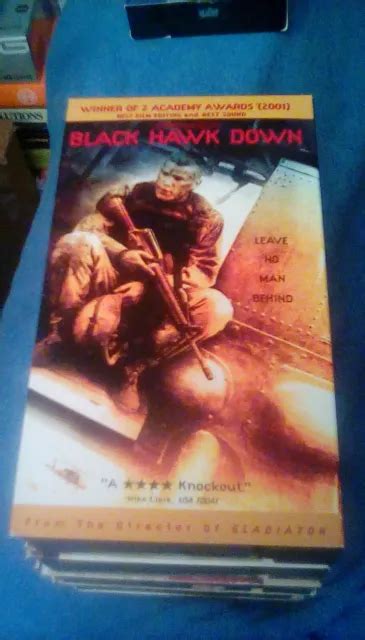BLACK HAWK DOWN 2002 VHS true story Somalia 1993 American Rangers helicopter OOP $8.99 - PicClick