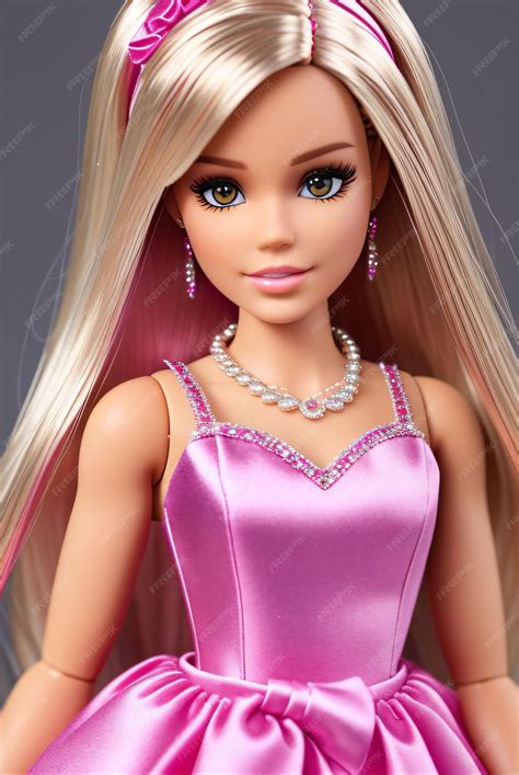 Premium Photo | Barbie doll wearing pink or purple color clothes