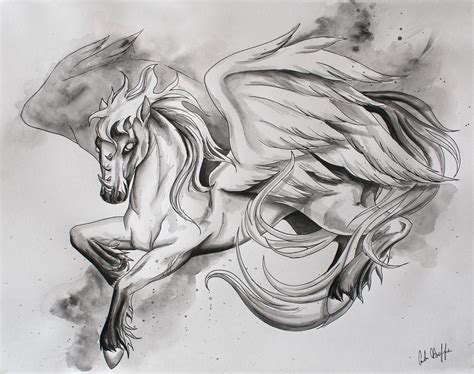 Pegasus Painting by Amber Hoeffer - Fine Art America