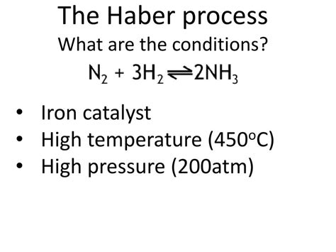 PPT - Making ammonia The Haber process PowerPoint Presentation, free download - ID:2054016