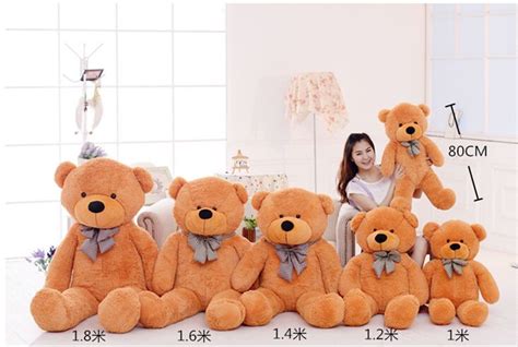 2021 2016 80cm Giant Teddy Bear Life Size Teddy Bear Christmas Gift Hot Sale With High Quality ...