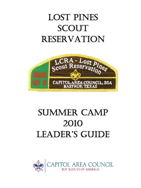 Lost Pines Scout Reservation | Boy Scouts Of America | Scouting