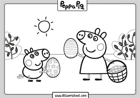 Printable Peppa Pig Coloring Sheets in 2020 | Peppa pig coloring pages, Peppa pig colouring ...