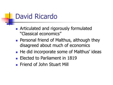 PPT - David Ricardo PowerPoint Presentation, free download - ID:982848