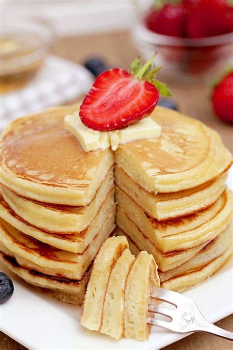 These Fluffy Cream Cheese Pancakes make a perfect choice for breakfast