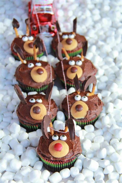 Chocolate Reindeer Cupcakes - Half Baked Harvest