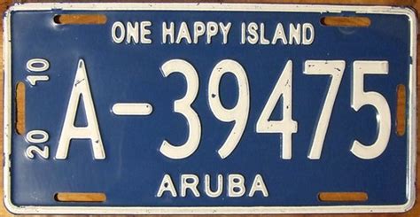 ARUBA 2010 ---LICENSE PLATE | Jerry "Woody" | Flickr