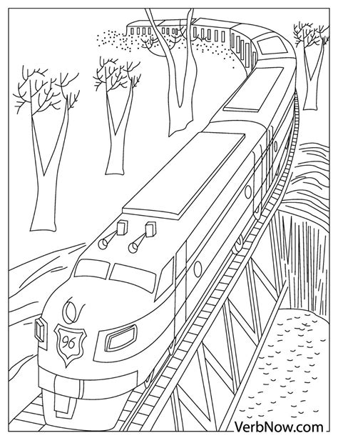 Free TRAIN Coloring Pages Your Kids Will Love (Download PDFs) - VerbNow