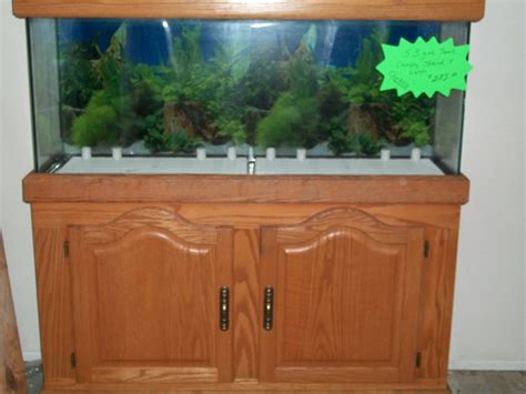 55 gallon aquarium with Oak stand and Canopy in CritterCove's Garage Sale in Denver , CO for ...