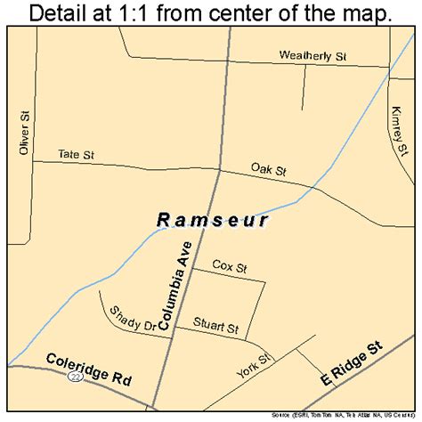 Ramseur North Carolina Street Map 3755040