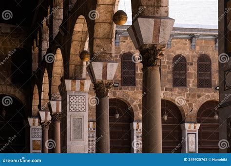 Historic Architecture Details Inside Umayyad Mosque,a.k.a Stock Photo ...