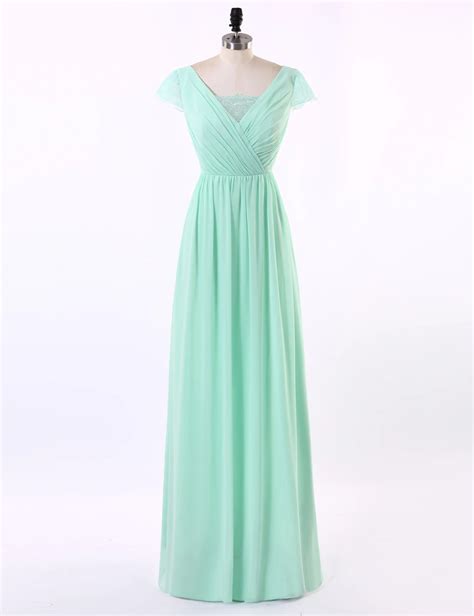 Mint Green Bridesmaid Dresses Long Chiffon Bridesmaid Dress Cheap Bridesmaid Dresses Robe ...