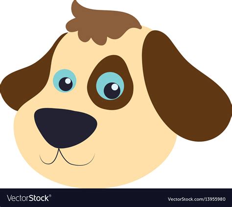 Dog cartoon drawing head Royalty Free Vector Image