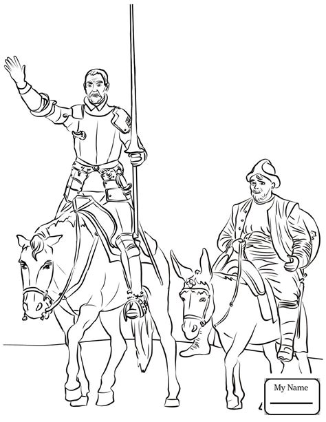 Don Quixote Coloring Pages Gallery | Free printable coloring pages, Coloring pages, Free ...