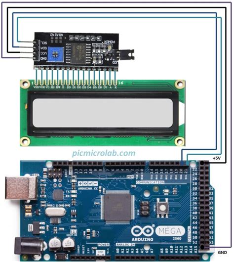 I2C Serial LCD Interface Module Arduino – Microcontroller Based Projects