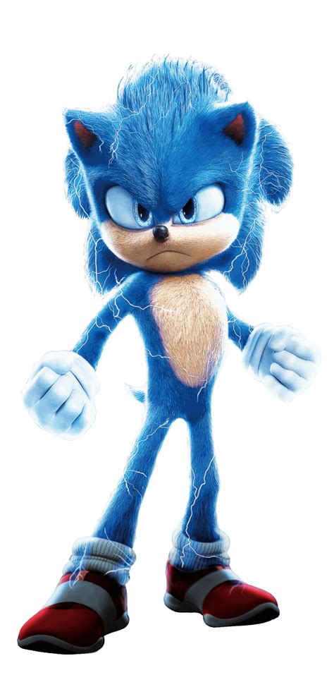 Full-body render of Sonic from the new Japanese poster : SonicTheMovie