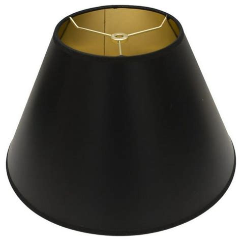 Urbanest Coolie Lamp Shade, 6x12x8", Black Parchment With Gold Liner - Walmart.com - Walmart.com