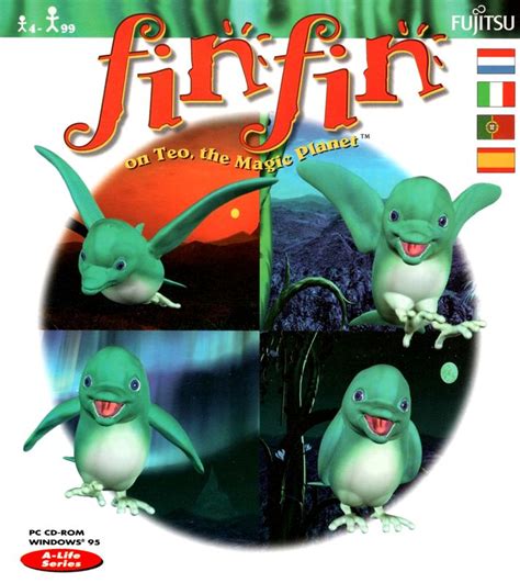 Fin Fin: On Teo, the Magic Planet (1996) Windows box cover art - MobyGames