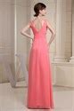 Coral Strapless Mermaid Lace Embellished Floor Length Tulle Prom Dress ...