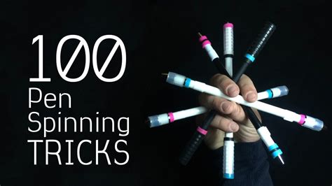 100 Pen Spinning Tricks Under 4 Minutes - YouTube