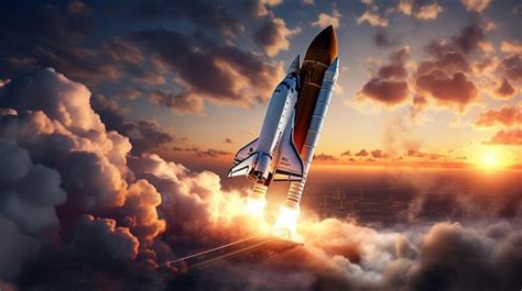 Premium Photo | Sky with Space Shuttle Background