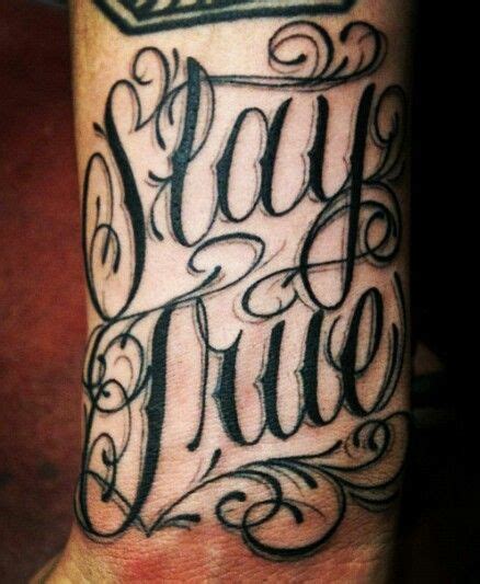 Stay True Tattoo - Best Tattoo Ideas