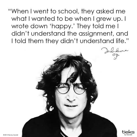 Happy. | John lennon quotes, John lennon, Lennon